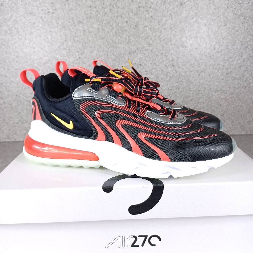 Nike Air Max 270 React Engineered Black Sneakers Alien Shoes